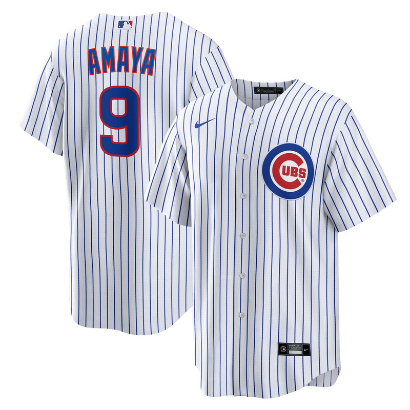 Chicago Cubs Miguel Amaya White jersey – view 1
