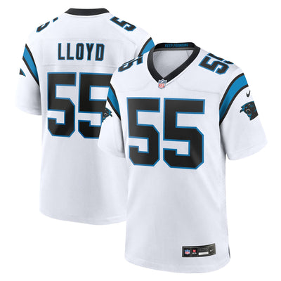 Carolina Panthers Devin Lloyd Nike White Game Jersey