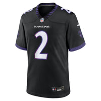 Baltimore Ravens Nate Wiggins Black jersey – view 2
