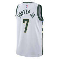 Milwaukee Bucks Nike Association Edition Swingman Jersey - White - Kevin Porter Jr. -