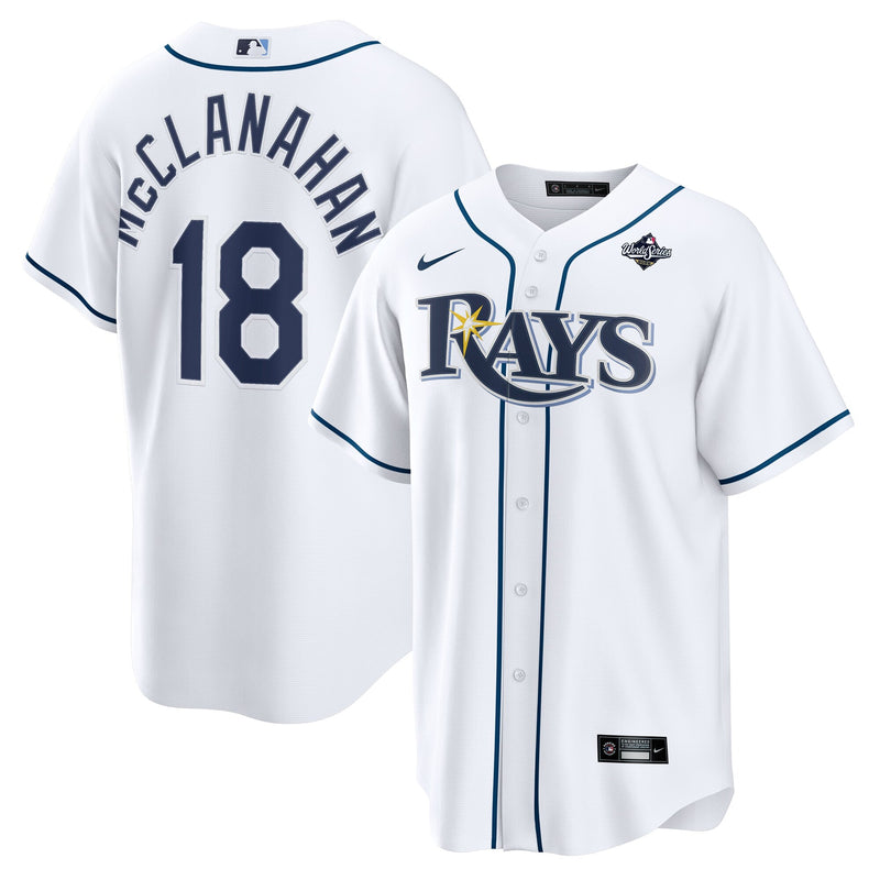 Tampa Bay Rays Shane McClanahan White jersey – view 1