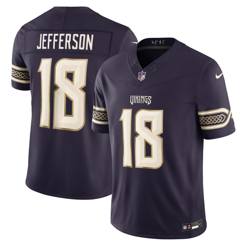 Minnesota Vikings Justin Jefferson Nike Purple 2026 Rivalries Collection Printed Limited Jersey