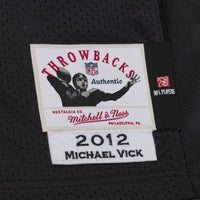Philadelphia Eagles Michael Vick Mitchell & Ness Black 2012 Authentic Throwback Jersey