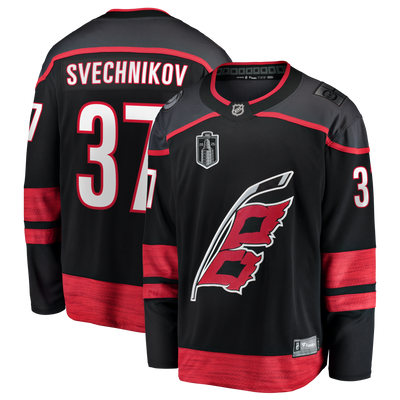Carolina Hurricanes Andrei Svechnikov Fanatics Black 2026 Stanley Cup Final Home Breakaway Jersey