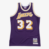 Los Angeles Lakers Mitchell & Ness Magic Johnson 1984 Authentic Road Jersey - Purple