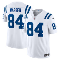Indianapolis Colts Tyler Warren Nike White Vapor F.U.S.E. Printed Limited Jersey