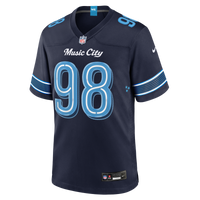 Tennessee Titans Jeffery Simmons Nike Navy 2026 Rivalries Collection Game Jersey