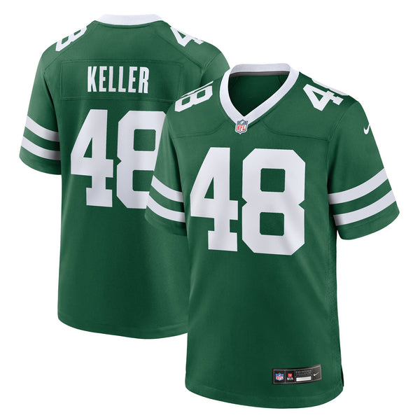 New York Jets Jaden Keller Nike Legacy Green Team Game Jersey