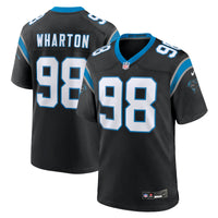 Carolina Panthers Tershawn Wharton Black jersey – view 1