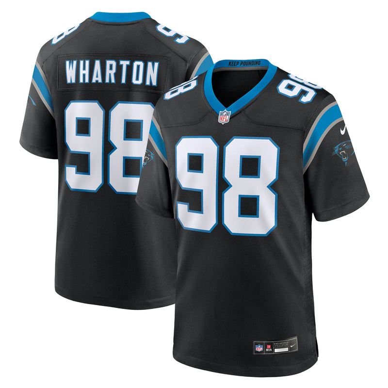 Carolina Panthers Tershawn Wharton Black jersey – view 1