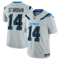 Detroit Lions Amon-Ra St. Brown Nike Silver 2026 Rivalries Collection Printed Limited Jersey
