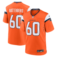 Denver Broncos Luke Wattenberg Nike Orange Team Game Jersey