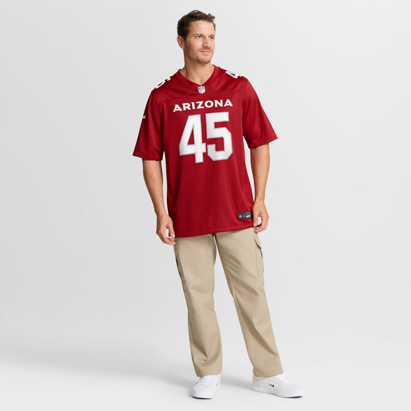 Arizona Cardinals Kenny Yeboah Nike Cardinal Team Game Jersey