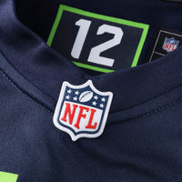 Seattle Seahawks 12s Nike College Navy Team Game Jersey