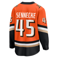 Anaheim Ducks Beckett Sennecke Fanatics Orange Home Breakaway Jersey