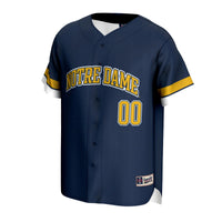 Notre Dame Fighting Irish GameDay Greats NIL Pick-A-Player Lightweight Baseball Jersey - Navy