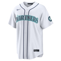 Seattle Mariners Nike White Home Stadium Custom Jersey