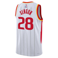Houston Rockets Nike Replica Association Edition Swingman Jersey - White - Alperen Sengun -