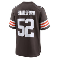 Cleveland Browns Parker Brailsford Brown jersey – view 5