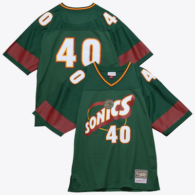 Seattle Supersonics Mitchell & Ness Shawn Kemp Audible Fashion Jersey - Green