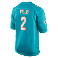 Miami Dolphins Malik Willis Aqua jersey – view 5