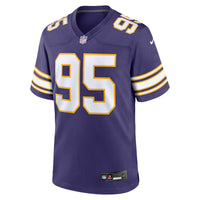 Minnesota Vikings Caleb Banks Nike Purple Alternate Classic Game Jersey