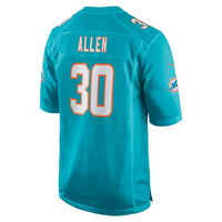 Miami Dolphins Kaytron Allen Aqua jersey – view 5