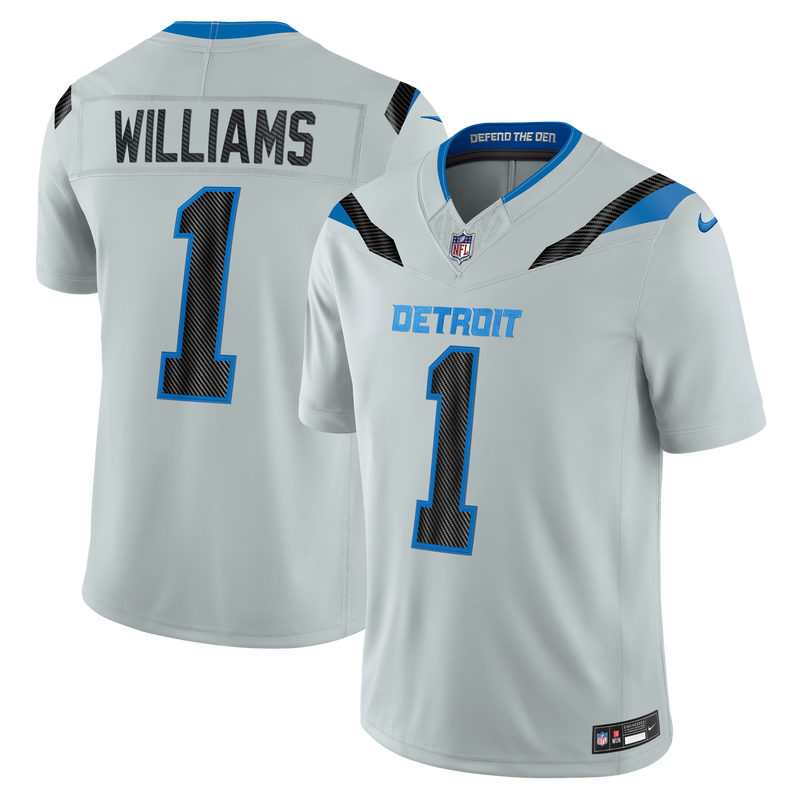 Detroit Lions Jameson Williams Nike Silver 2026 Rivalries Collection Printed Limited Jersey