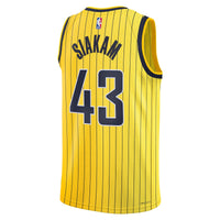 Indiana Pacers Jordan Brand Replica Statement Edition Swingman Jersey - Gold - Pascal Siakam -