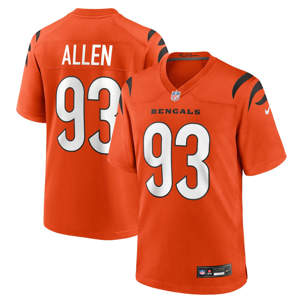 Cincinnati Bengals Jonathan Allen Nike Orange Alternate Game Jersey
