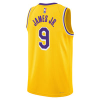 Los Angeles Lakers Nike Icon Swingman Jersey - Gold - Bronny James -