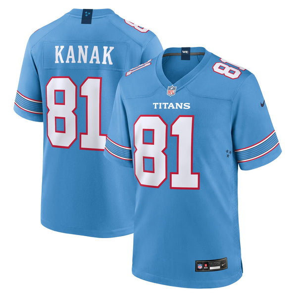 Tennessee Titans Jaren Kanak Nike Light Blue Team Game Jersey