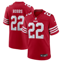 San Francisco 49ers Nate Hobbs Nike Scarlet Team Game Jersey