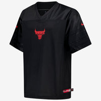 Chicago Bulls Nike Courtside Football Jersey - Black -