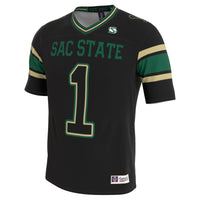 Sacramento State Hornets GameDay Greats Lightweight Collegiate Football Blackout Fashion Jersey - Black