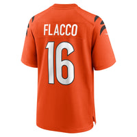 Cincinnati Bengals Joe Flacco Nike Orange Alternate Game Jersey