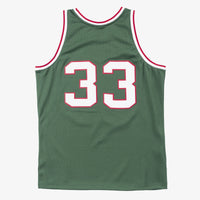 Milwaukee Bucks Mitchell & Ness Kareem Abdul-Jabbar 1970 Swingman Authentic Jersey - Dark Green