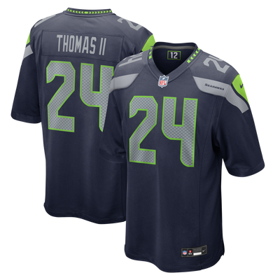 Seattle Seahawks Rodney Thomas II Nike College Navy Team Game Jersey