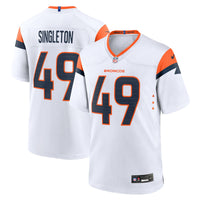 Denver Broncos Alex Singleton White jersey – view 1