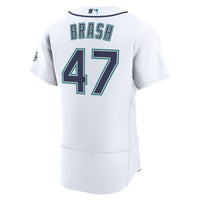 Seattle Mariners Matt Brash Nike White Home 50th Season Authentic Jersey