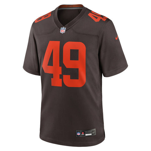 Cleveland Browns Carson Schwesinger Nike Brown Alternate Game Jersey
