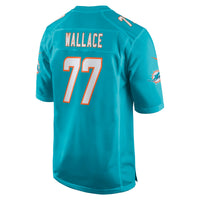 Miami Dolphins Caedan Wallace Aqua jersey – view 5