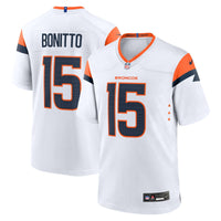 Denver Broncos Nik Bonitto White jersey – view 1