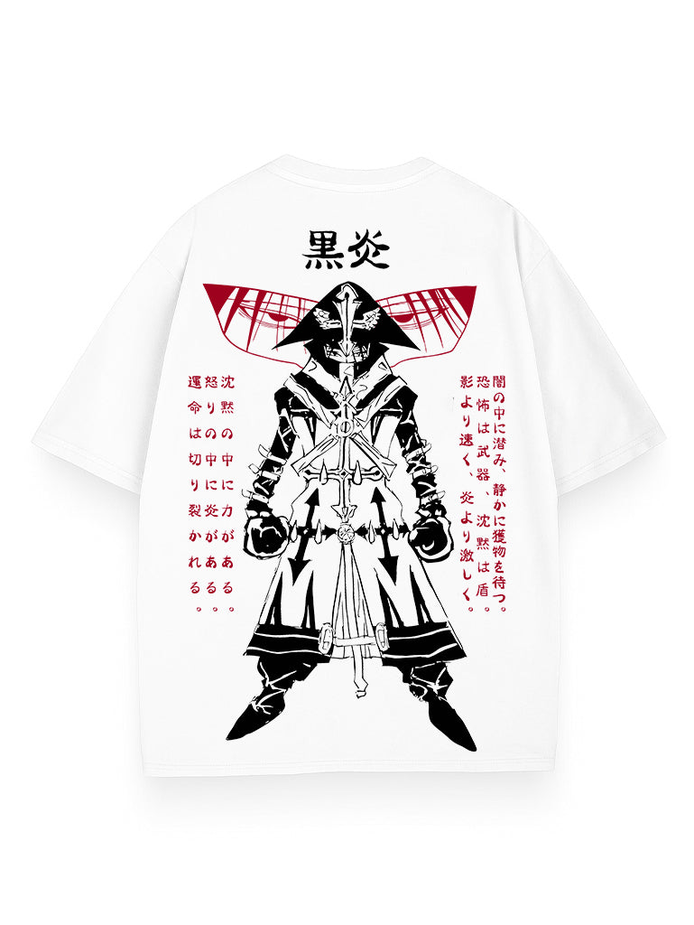 White t-shirt with Hooded Hunter Pain Phantom graphic – photo 1