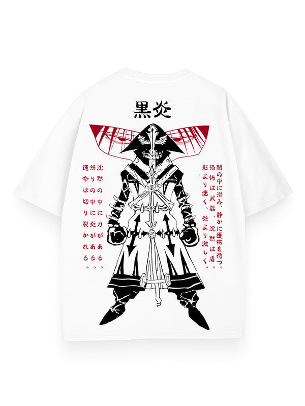 White t-shirt with Hooded Hunter Pain Phantom graphic – photo 1