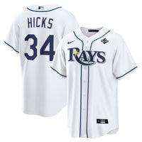 Tampa Bay Rays Liam Hicks White jersey – view 1