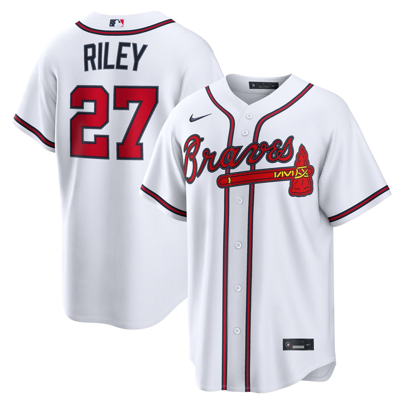 Atlanta Braves Austin Riley Nike White Home Replica Jersey