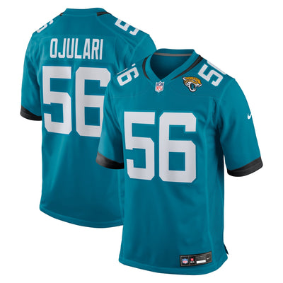Jacksonville Jaguars BJ Ojulari Nike Teal Team Game Jersey