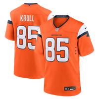 Denver Broncos Lucas Krull Nike Orange Team Game Jersey