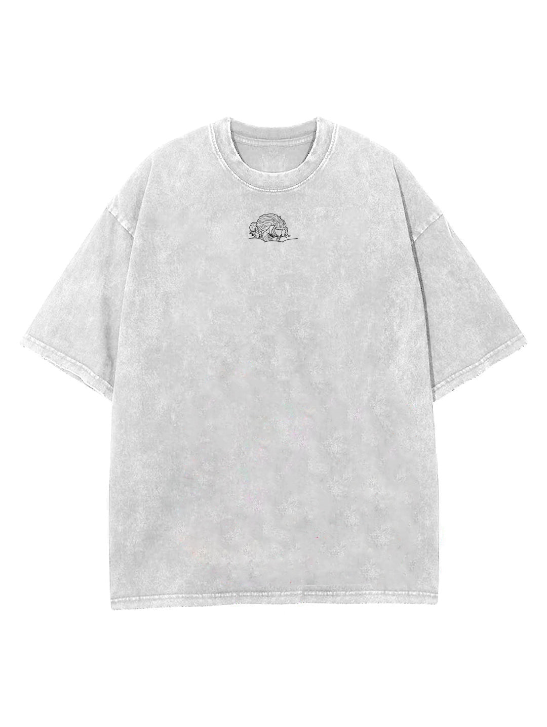 Washed white t-shirt with Eren Yeager Attack On Titan Freedom Above All graphic – photo 2